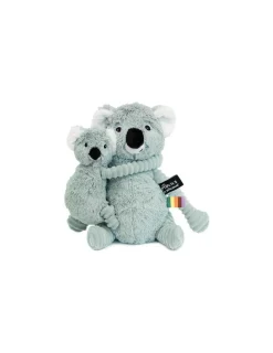 Les Deglingos Peluche Trankilou le koala maman et bébé vert menthe - Les Ptipotos by Déglingos