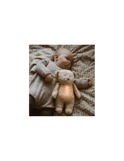 Moonie Peluche veilleuse musicale ourson Sable -