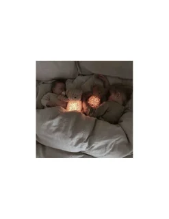 Moonie Peluche veilleuse musicale ourson Blanc polaire -