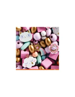 Djeco Perles en bois arc en ciel -