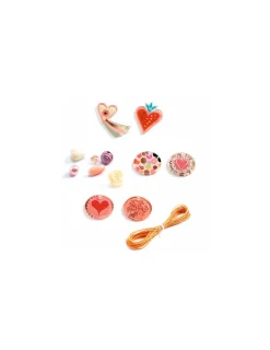 Djeco Perles fantaisies coeur -