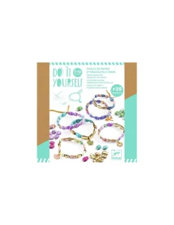 Djeco Perles papier et bracelets à créer Chics et dorés - Do it Yourself