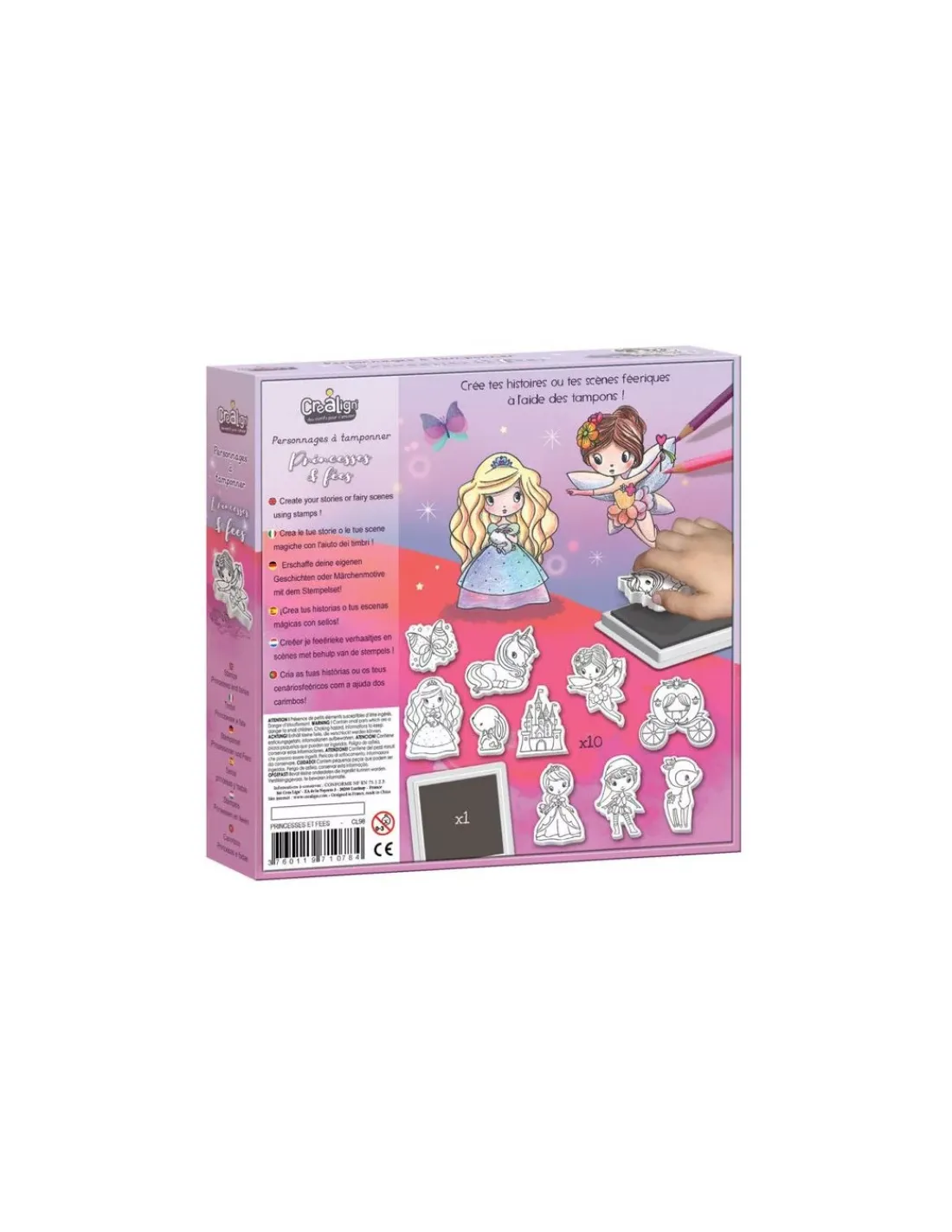 Crea Lign’ Personnages à tamponner Princesses et Fées - CréaLign'