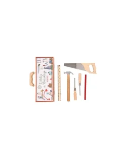 Enfant Moulin Roty Petite valise bricolage 6 outils -