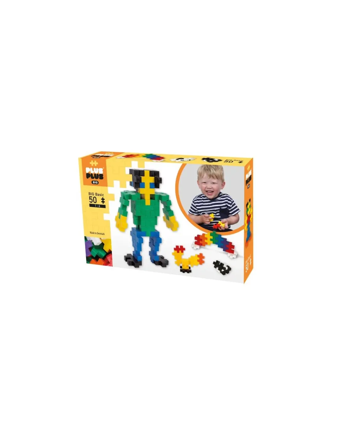 Plus Plus Box midi basic 50 pièces - jeu de construction