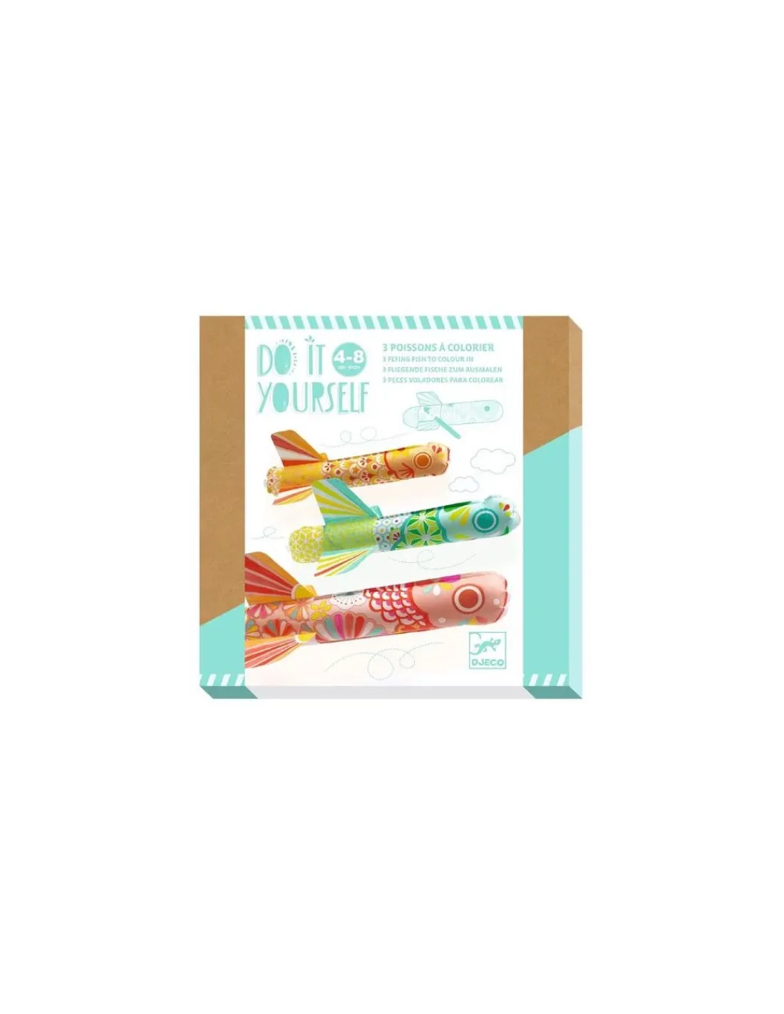 Djeco Poissons à colorier Koinobori - Do it Yourself -