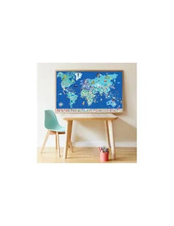Poppik Poster en stickers drapeaux du monde -