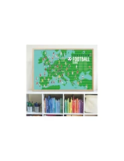 Poppik Poster en stickers football -