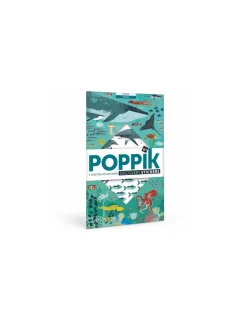 Poppik Poster en stickers océans -