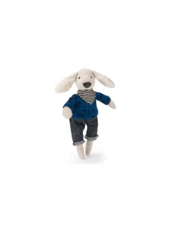 Moulin Roty Poupée chien Pilou bleu Puce & Pilou -