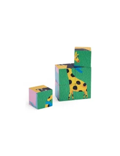 Moulin Roty Puzzle 6 cubes Les toupitis -