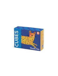 Moulin Roty Puzzle 6 cubes Les toupitis -