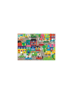 Enfant Moulin Roty Puzzle 48 pièces en ville Les Popipop -