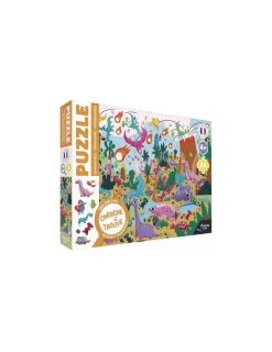 Auzou Puzzle cherche et trouve Les dinosaures -