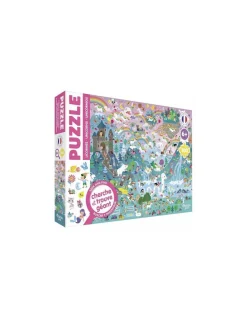 Auzou Puzzle cherche et trouve géant Licornes -