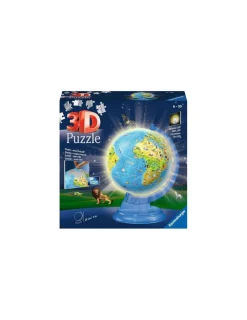 Enfant Ravensburger Puzzle 3D Globe illuminé 180 pièces -
