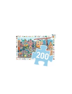 Djeco Puzzle d'observation La ville 200 pièces -