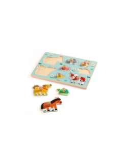 Djeco Puzzle en bois Dog'n'Co -