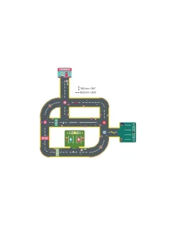 Enfant Djeco Puzzle géant circuit city -