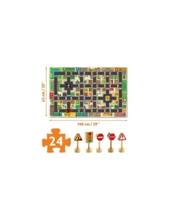 Enfant Djeco Puzzle géant la ville -