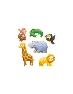 Djeco Puzzle géant Ouistiti & ses amis -