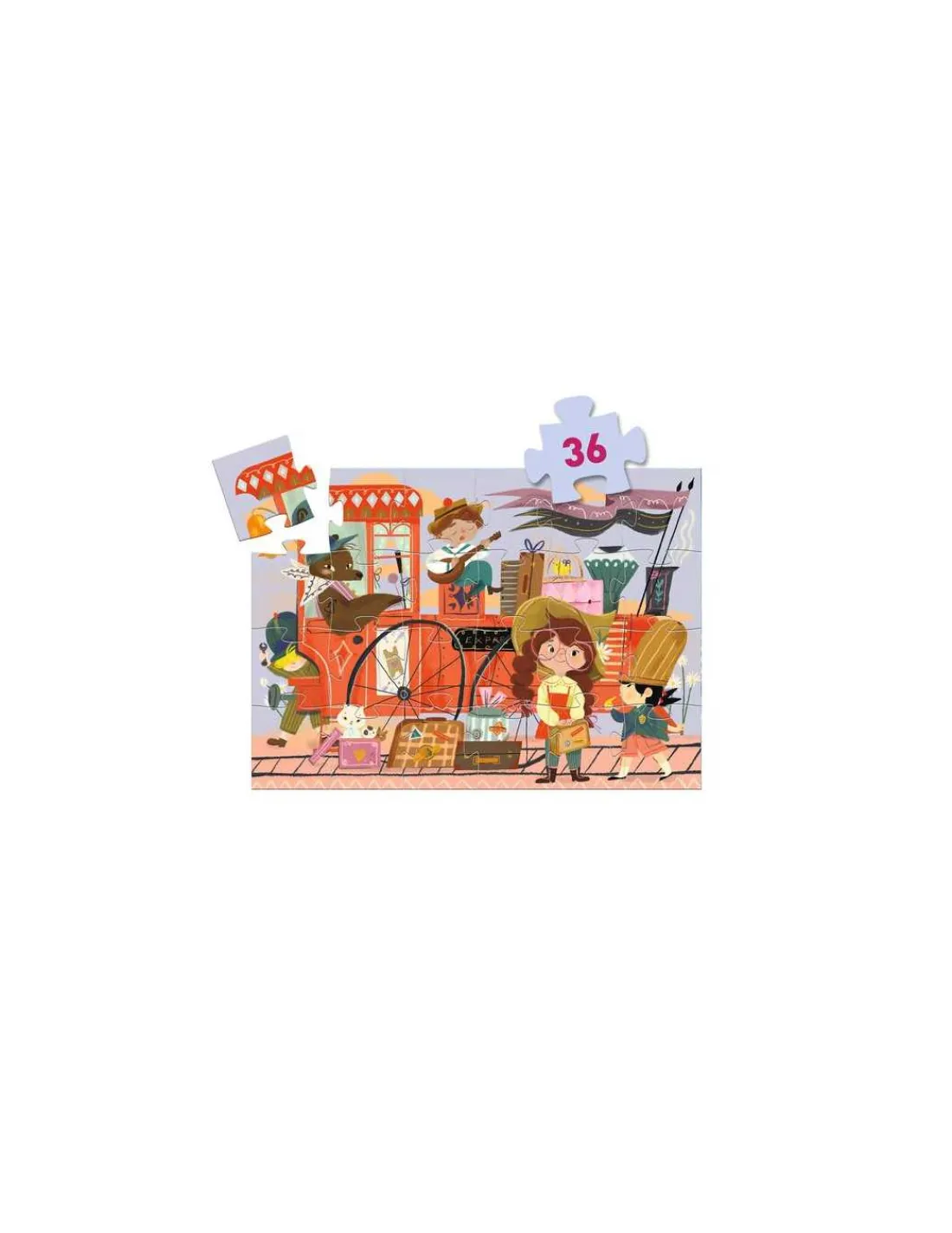 Djeco Puzzle Le voyage de Mia 36 pièces -