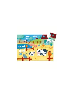 Djeco Puzzle les vaches à la ferme -