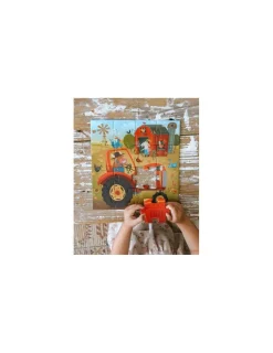 Djeco Puzzle Tracteur 16 pièces -