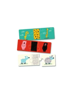 Djeco Puzzle trio Tout nu -