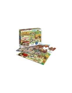 Enfant Sentosphere Puzzles Ferme et Ville 24 pièces - Sentosphère