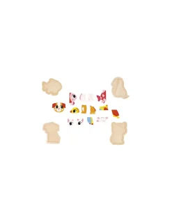 Janod Puzzles évolutifs en bois Animaux domestiques -