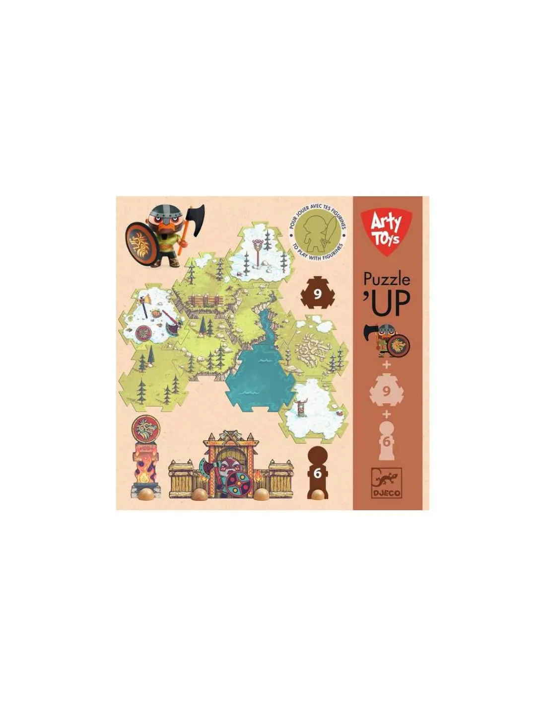 Djeco Puzzl'Up Alric Barbarious 15 pièces -