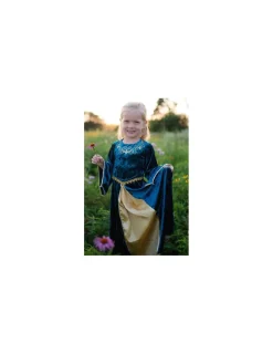 Great Pretenders Robe reine Guenièvre turquoise 4-6 ans -