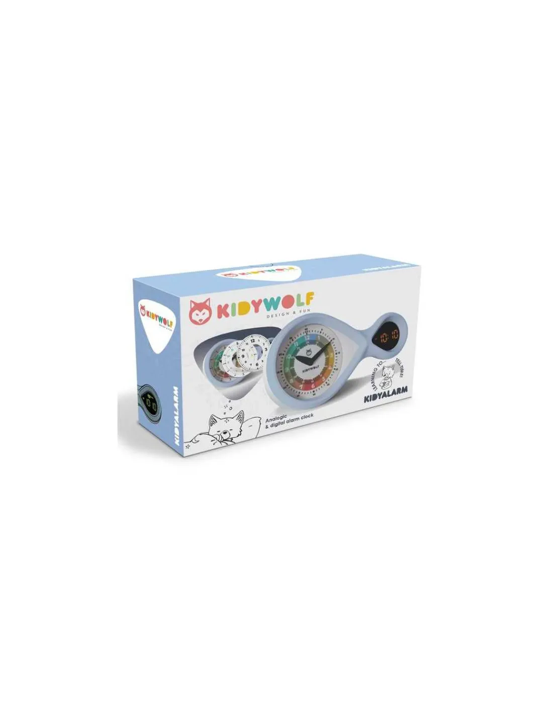 Enfant Kidywolf Réveil Kidyalarm bleu -