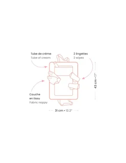 Djeco Sac à langer Pink Peak Pomea -