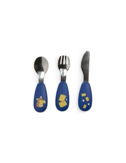 Moulin Roty Set couverts silicone Puce & Pilou -