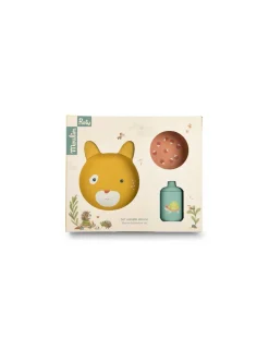 Moulin Roty Set vaisselle silicone Trois Petits Lapins -