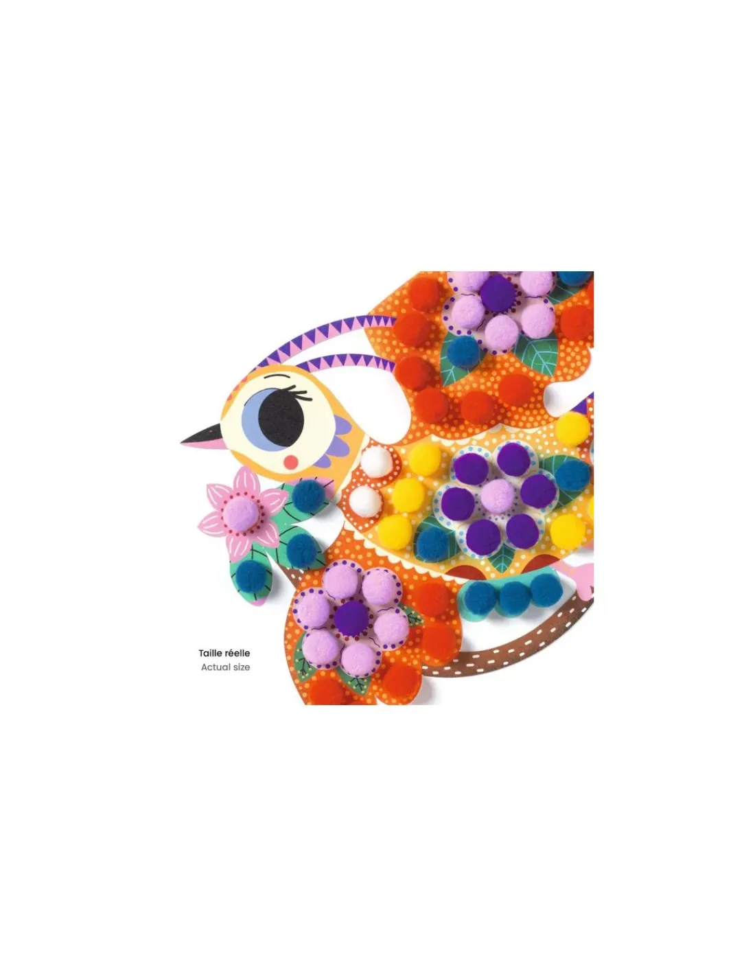 Djeco Silhouettes et pompons Panachés -