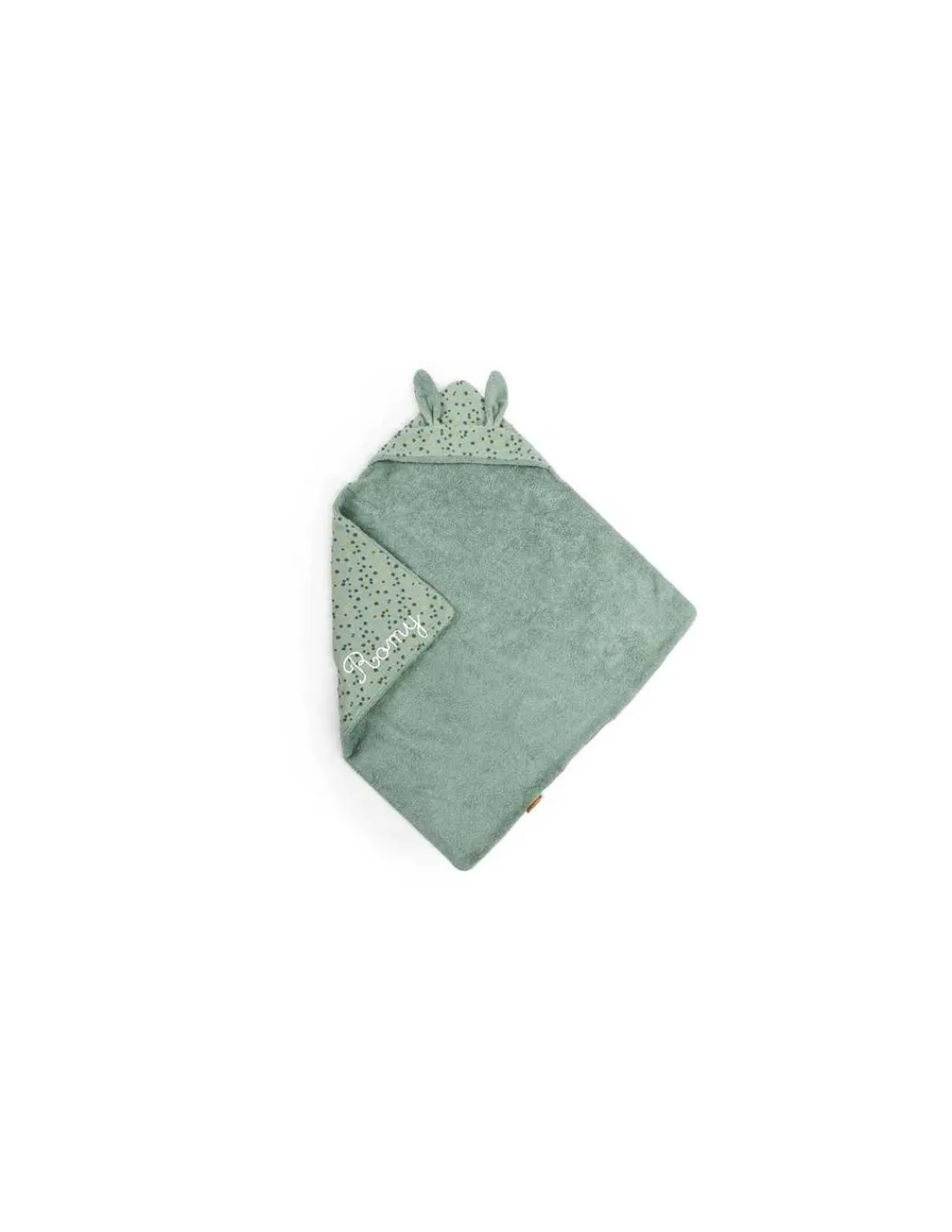 Moulin Roty Sortie de bain sauge Trois Petits Lapins -