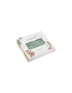 Moulin Roty Sortie de bain sauge Trois Petits Lapins -