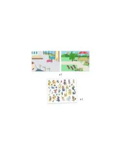 Djeco Stickers épais repositionnables Fanfare -