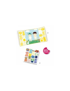 Djeco Stickers repositionnables les habits -