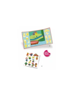 Djeco Stickers repositionnables les animaux -