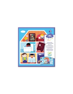 Djeco Stickers repositionnables la maison -