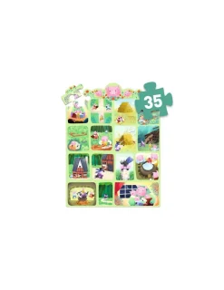 Djeco Story puzzle Les Trois Petits Cochons 35 pièces -