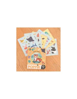 Poppik Super stickers Animaux sauvages -