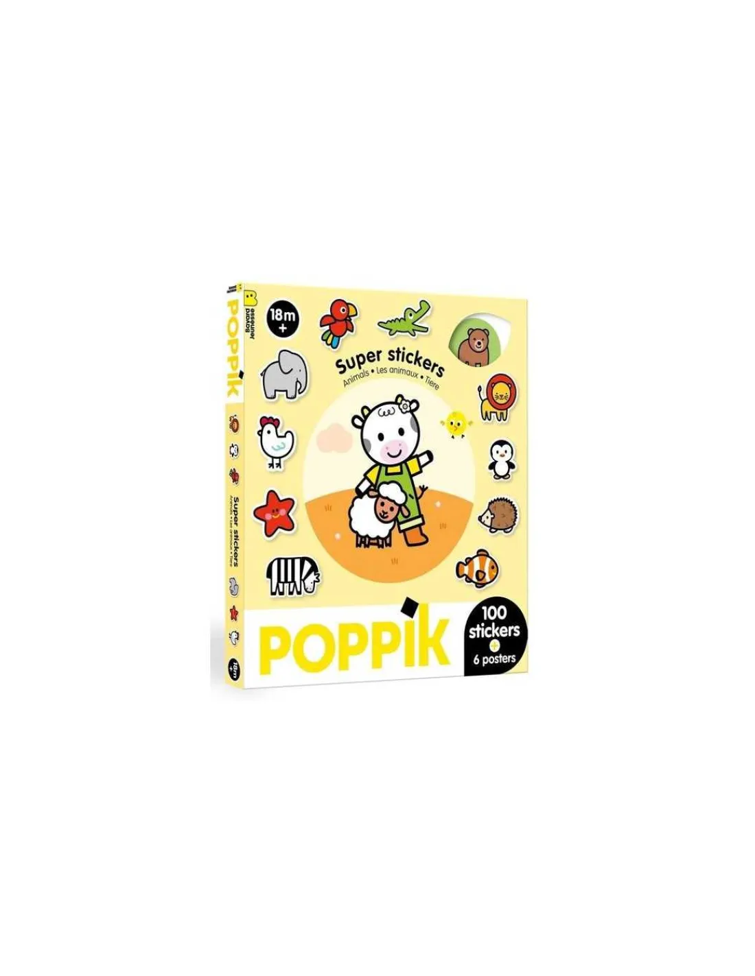 Poppik Super stickers Les animaux -