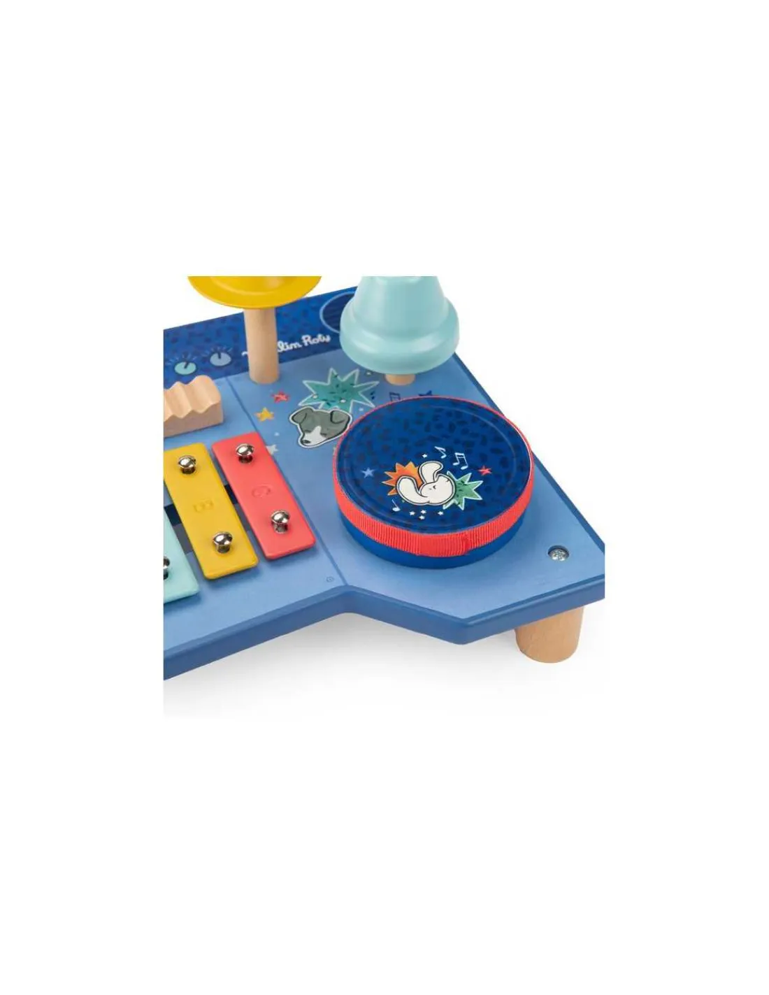 Moulin Roty Table multi-activités musicale Puce & Pilou -