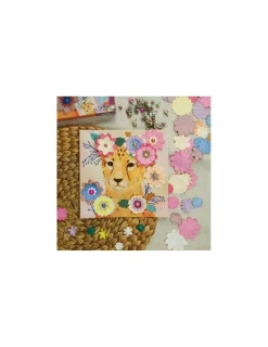 Djeco Tableaux en 3D Couronnes de fleurs -