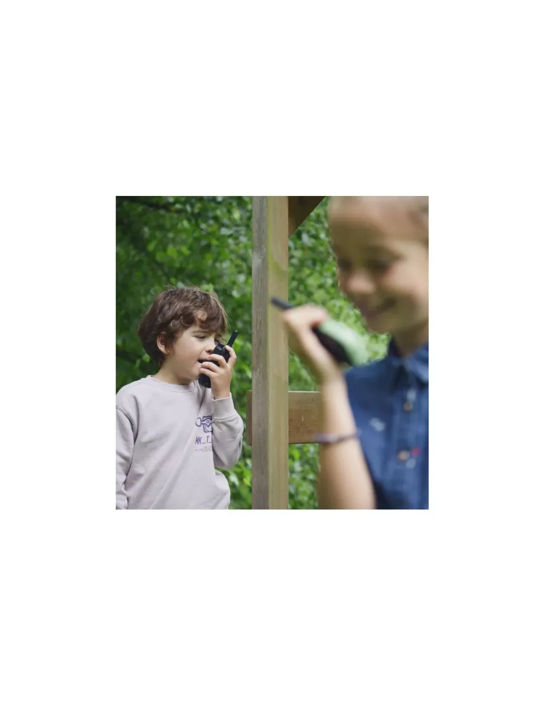 Enfant Kidywolf Talkie walkie avec batterie orange et vert -